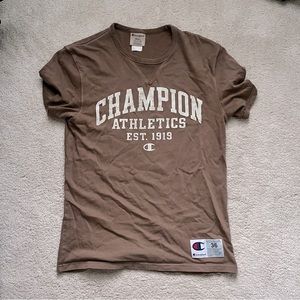 Champion Brown Vintage Mens Small T-Shirt